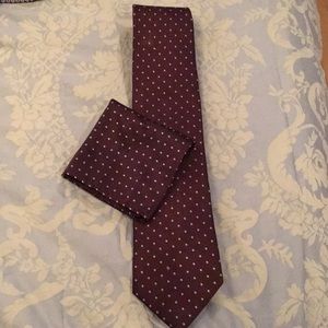NWOT - Barcelona Cravatte Neck Tie and Hanky